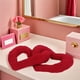 thumbnail image 4 of GOOHOCHY Bonita almohada de peluche con forma de corazón rojo, cojín de amor, juguete decorativo con forma de corazón para niños, amigos, decoración del hogar para la sala de estar., 4 of 8