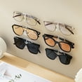 thumbnail image 6 of Yonrjhukm Wall Mounted Glasses Rack, Non Crush Sunglasses Display Holder, Bathroom & Bedside Organizer, Transparent Plastic Optical Storage for Eyeglasses and Reading Glasses, 6 of 6