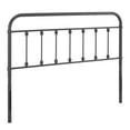 thumbnail image 1 of Modway Tête de Lit Moderne Farmhouse en Métal à Hauteur Réglable, Simple, Gris, 1 of 2