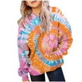 thumbnail image 1 of TIWEKE Chandails à Capuche Élégants pour Filles, Chandail de Sport Décontracté à Manches Longues, Col Rond, avec Poches pour la Mode Automne et Hiver, 4-5 Ans, 1 of 3