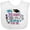 AA-White, variant on Inktastic My Mommy Did It and She Did It for Me with Graduation Cap Girls Baby Bib
