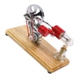 thumbnail image 3 of Hot Air Stirling Engine Motor Kit LED Single Flywheel Education Toy Power Model Colourful Educational Electricity Generator  for Kids Children Students, 3 of 6
