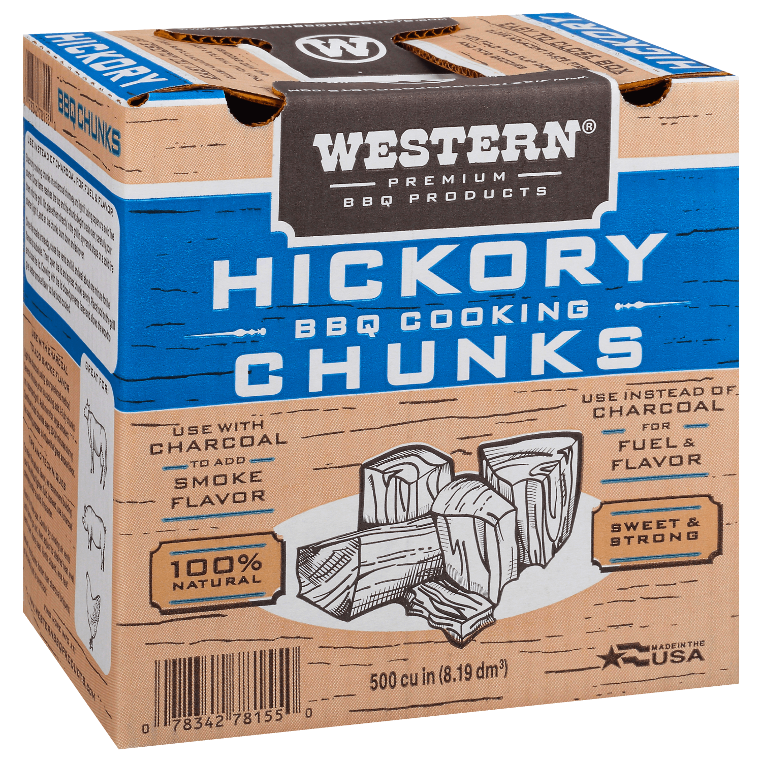 Western Premium BBQ Hickory Cooking Chunks photo 2