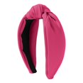 thumbnail image 3 of Wide Knit Headband for Solid Color Non Hair Band Stretchy Comfortable Workout Head Wrap for Home Leisure, Hot Pink, One Size, 3 of 3