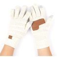 thumbnail image 1 of Gant Côtelé Solide pour Femme avec Embouts Intelligents (G-20)(G-33), 1 of 2