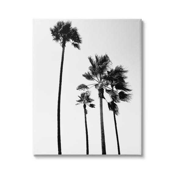 Stupell Industries Looming Palm Trees Clear Summer Sky Photography Photograph Gallery Wrapped Canvas Print Wall Art, Design by Amelia Myers