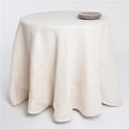 thumbnail image 1 of SARO 0811.I132R Nappe Ronde en Toile de Jute 132 Po - Ivoire, 1 of 4