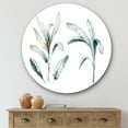 thumbnail image 2 of Designart 'Tropical Jungle Leaves On White' Bohemian & Eclectic Circle Metal Wall Art 29x29 - Disc of 29, 2 of 5