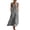 #0147-Gray, variant on Women's V Neck Flowy A Line Silhouette Casual Midi Dress Long Dress Summer Casual Sleeveless Spaghetti Strap Soft Lightweight Sundress for Daily Wear Vacation Trips Beach Outings Weekend Brunch