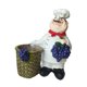 thumbnail image 4 of Figura de chef de resina, adorno, figura decorativa única, colección de exhibición, chef para estante de cocina, mesa, gabinete, decoración de tienda, 4 of 9