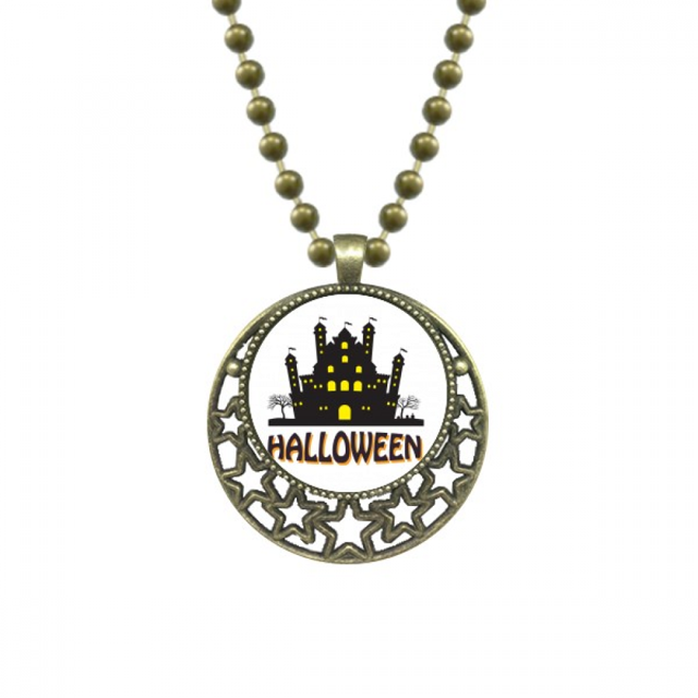 Halloween la iluminada castillo Colgante Estrella Collar Luna Cadena Joyas Unbranded M