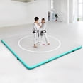 thumbnail image 4 of PAMINGONO 9.84*9.84ft Wrestling Mat Martial Arts Thick Mat for Home Gym Exercise PVC or Inflatable Training Mats with Circles for Gymnastics Tatami white, 4 of 8