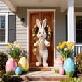 thumbnail image 4 of SIfdSeng Rideau de Porte Lapin de Pâques Suspendu pour la Maison Intérieur Extérieur Fête Festive, 4 of 6