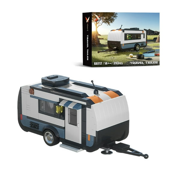 Remocguys Travel Tailer Building Set Compatible with Lego Camper Car for Adults 393 Pcs