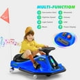 thumbnail image 4 of JOYLDIAS 24V 360 Degrees Rotating Ride On Drift Car Electric Drifting Go Kart Kids Gifts with High/Low Speed,24V Brushless Motor,Flashing Lights,Flag,Music,Bluetooth(Blue), 4 of 12