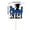 B, variant on JeashCHAT Graduation Cake Topper , Class of 2023 Graduation Party Cake Decorations, Black and Blue Glitter Graduate with Graduation Cap, Congrats Grad