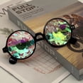thumbnail image 1 of Gafas de concierto con caleidoscopio, lentes de sol con prismas de mosaico de vidrio refractario y personalidad de alto rendimiento, 1 of 4