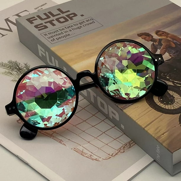 Kaleidoscope Concert Glasses Ball Refraction Glass Mosaic Prism Sunglasses Performance Prismatic Personality Sunglasses