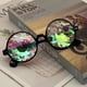 thumbnail image 1 of Gafas de concierto con caleidoscopio, lentes de sol con prismas de mosaico de vidrio refractario y personalidad de alto rendimiento, 1 of 4