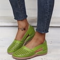 thumbnail image 6 of Women's Closed Toe Sandals Orthopedic Wedge Casual Hollow Out Flats with Arch Support Comfortable Orthotic Slip-On Walking Shoes Non Slip Breathable Sandals for Summer Beach Outdoor Daily Wear,41, 6 of 9