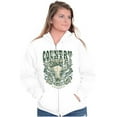 thumbnail image 3 of Country Western Bull Animal Skull Zip Up Hoodie Men's Women's Brisco Brands L, 3 of 6