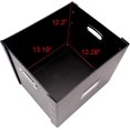 thumbnail image 6 of Snap-N-Store Vinyl Record Storage Box - 12" - 2 Pack - Crate Holds up to 75 Vinyl Albums - Black, 6 of 8