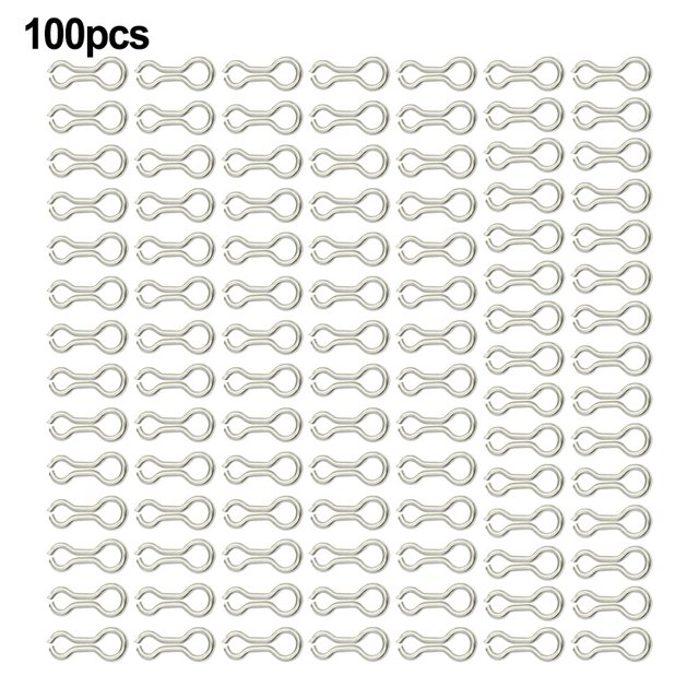 Mosiee 100Pcs Fishing Sinker Eyes Eyelets Bass Fishing Wire Eyes Sinker Screw Guides