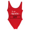 thumbnail image 4 of WILLBEST Trajes de Baño Para Mujer, Traje de Baño de Cuello Cuadrado Con Estampado de Letras Diy, Traje de Baño de Verano Para Boda En La Playa Con Pareo y Sandalias, 4 of 4