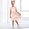 thumbnail image 7 of joogoo Girls Sleeveless Dress Pink Umbrellas and Floral Stylish Short Sleeve Dresses 8Y, 7 of 7