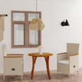 thumbnail image 1 of vidaXL 3 Piece Garden Dining Set Beige, 1 of 5