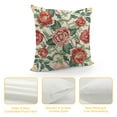 thumbnail image 4 of WERPE  Throw Pillow Covers,Red Cozy with Leaves and Floral Pattern Pillowcases,Decoration Square Pillows Cushion Covers for Living Room Couch Sofa Bed Car Chair, 4 of 5