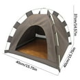 thumbnail image 3 of Portable Pet Tent 1PC Foldable Dog House for Camping & Travel Durable Outdoor Shelter with Removable Bed for Secure Resting & Play(Gray),Ccwuwei, 3 of 9