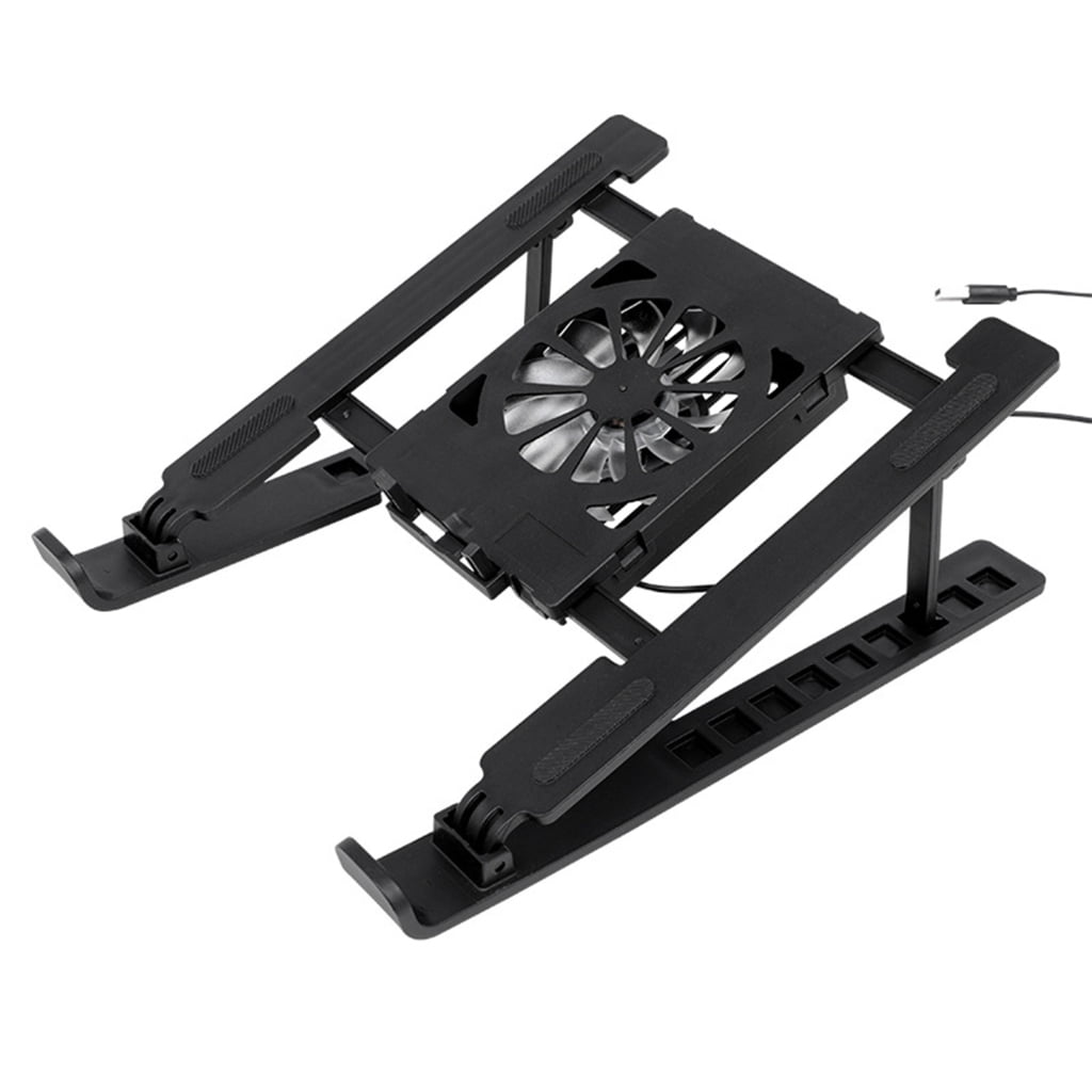 Universal Ergonomic Laptop Tablets Stand Foldable Cooling Base With Multiple Speed Quiet Fan