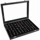 thumbnail image 1 of Ring Holder Showcase For Store Display Jewelry Show Home, Ring Organizer For Jewelry Rings, Studs Earrings (100 Slot, Black), 1 of 4
