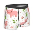 thumbnail image 3 of Kll Funny Little Pigs Men'S Cotton Boxer Briefs Underwear-Small, 3 of 9