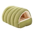 thumbnail image 4 of Cueva para mascotas, suministros suaves, conveniente, lavable, versátil, regalo para casa de gato, extraíble Verde L, 4 of 9