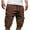 ZA-Brown, variant on Men's Cargo Shorts Plus Size Big and Tall Cargo Shorts Multi-Pockets Relaxed Summer Drawstring Beach Shorts Pants