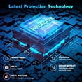 thumbnail image 2 of Proyector PANSEBA Native 1080P 5G WiFi Bluetooth 4K 300", 2 of 8