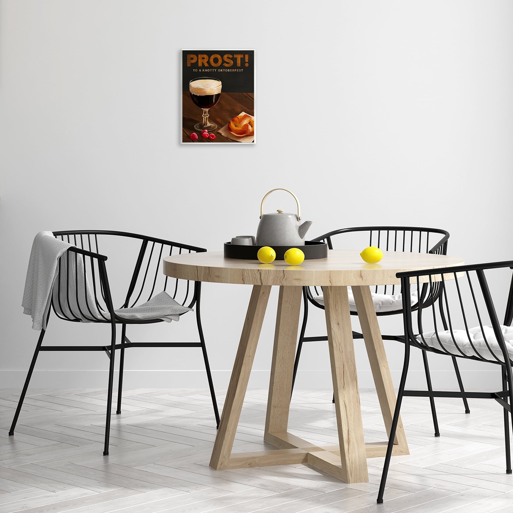 Stupell Industries Prost Beer & Pretzel Food & Beverage Painting Unframed Art Print Wall Art, 11 x 14