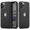 Black, variant on MOHEYO Slim Logo View Saffiano Leather Thin Cover Case for iPhone 11 Pro - Brown