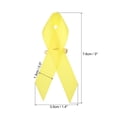 thumbnail image 2 of Uxcell Alfileres de Cinta Uxcell, 200 Piezas de Cinta de Conciencia Amarilla de Satén con Alfileres de Seguridad, 2 of 7