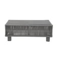 thumbnail image 4 of Cancun Aluminum Sofa Set with Dark Gray Rope in Silver Cushion, 4 of 8