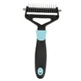 thumbnail image 3 of Pet Grooming Rake, Pet Underhair Rake Rounded Blade Rustproof Skin Safe  For Cats For Dogs Blue, 3 of 8