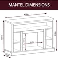 thumbnail image 5 of 47.2"x15.7"x32.5" Seville Fireplace Mantel with LED Insert, 5 of 6