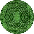 thumbnail image 1 of Ahgly Company Indoor Round Persian Green Traditional Area Rugs, 3' Round, 1 of 1