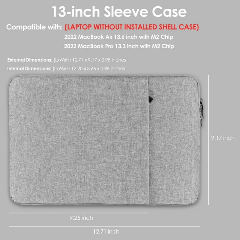 MacBook Air Case MacBook 13 Inch Sleeve Mac Air Sleeve Computer Case  MacBook Air 13 Sleeve MacBook 13 New MacBook Pro 13 Tweed M1 M2 2022