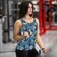 thumbnail image 6 of Bixox Women's Anchors Printed Sleeveless Fitness Workout Running Quick-Dry Tank Top, 6 of 7