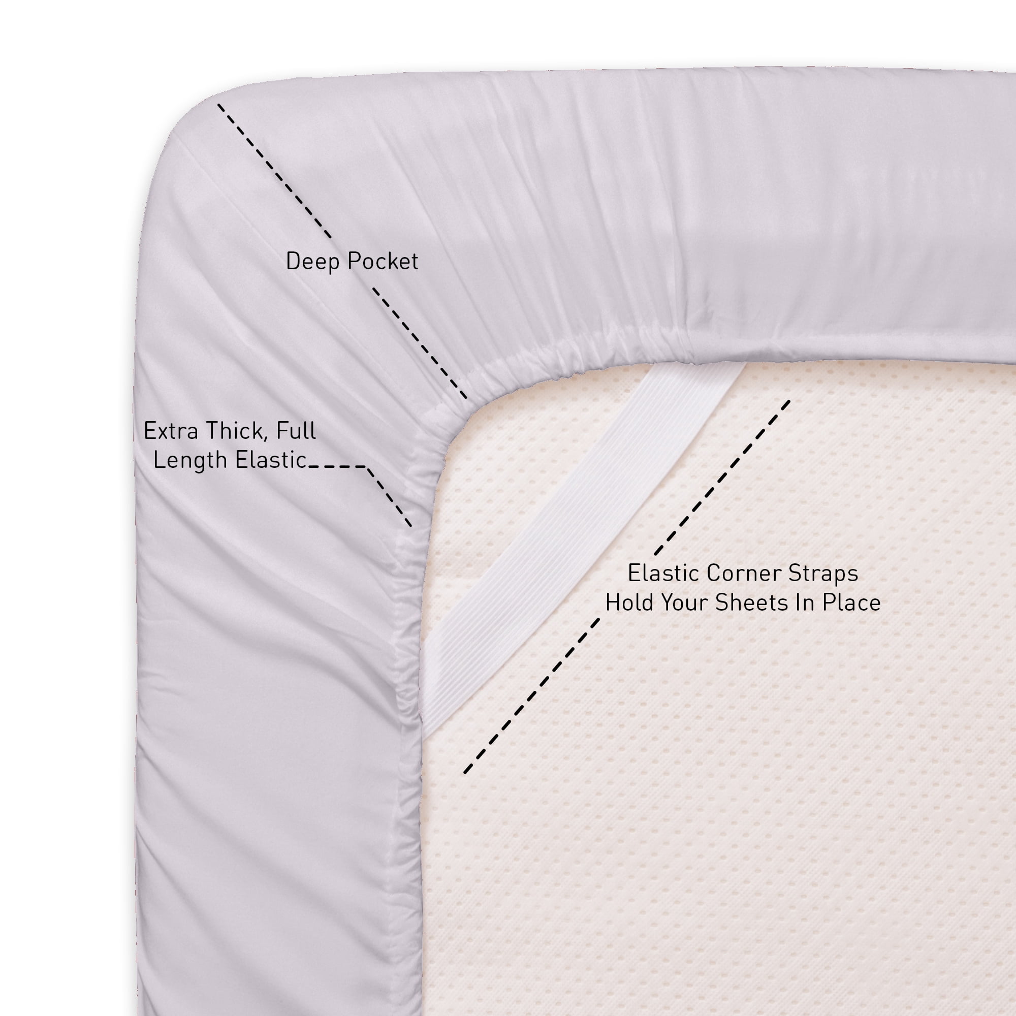 Sweet Home Collection 1800 Series Bed Sheets - Extra Soft Microfiber Deep Pocket Sheet Set - Lilac, Queen