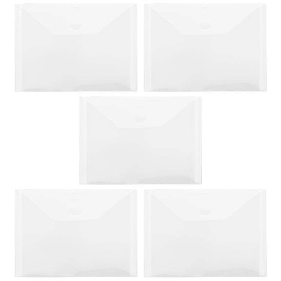 OULII 5Pcs Clear Die and Stamp Storage Bags PVC Protecting Items Outdoor Use