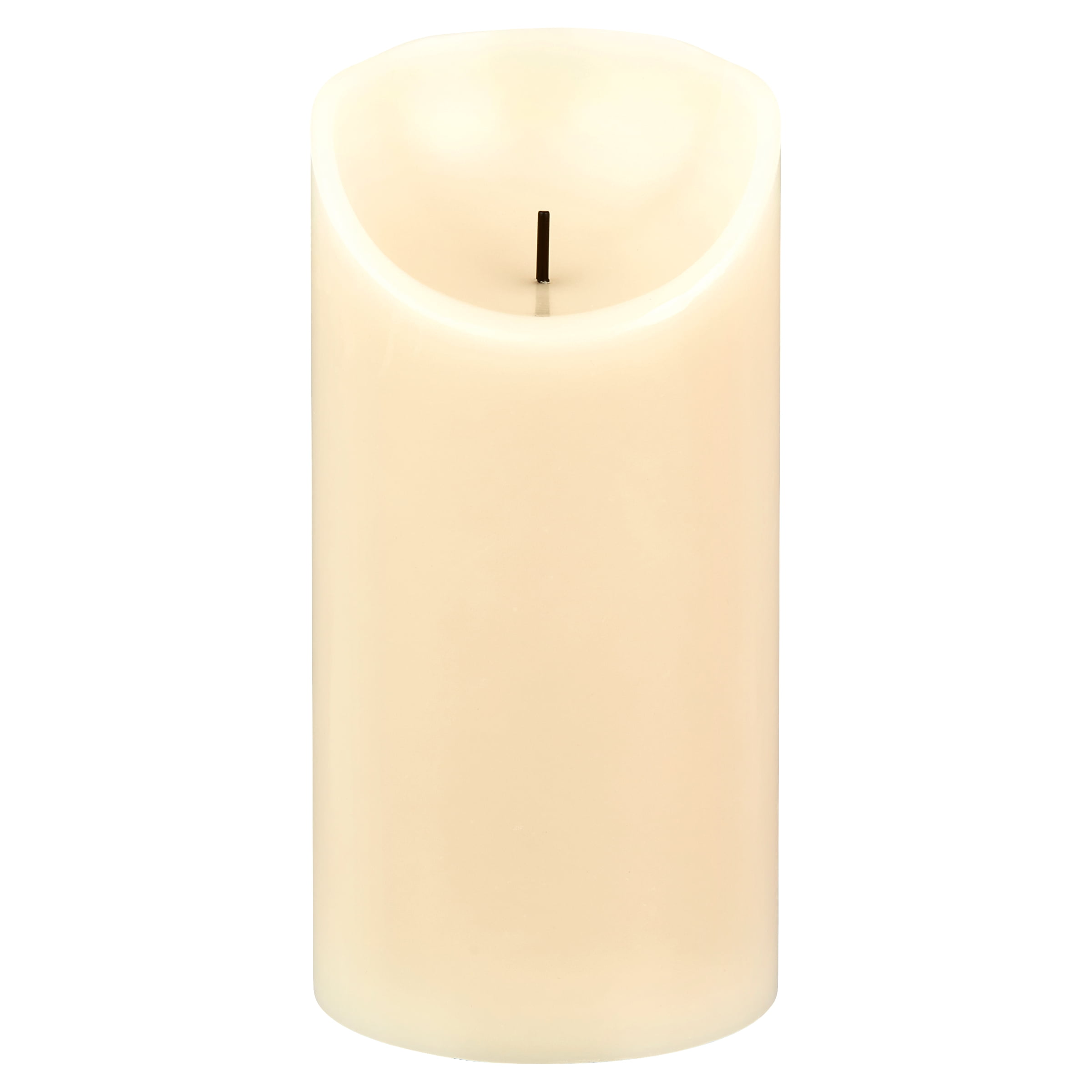 Mainstays Unscented Flameless LED Pillar Candle, Ivory, 3 x 6 in